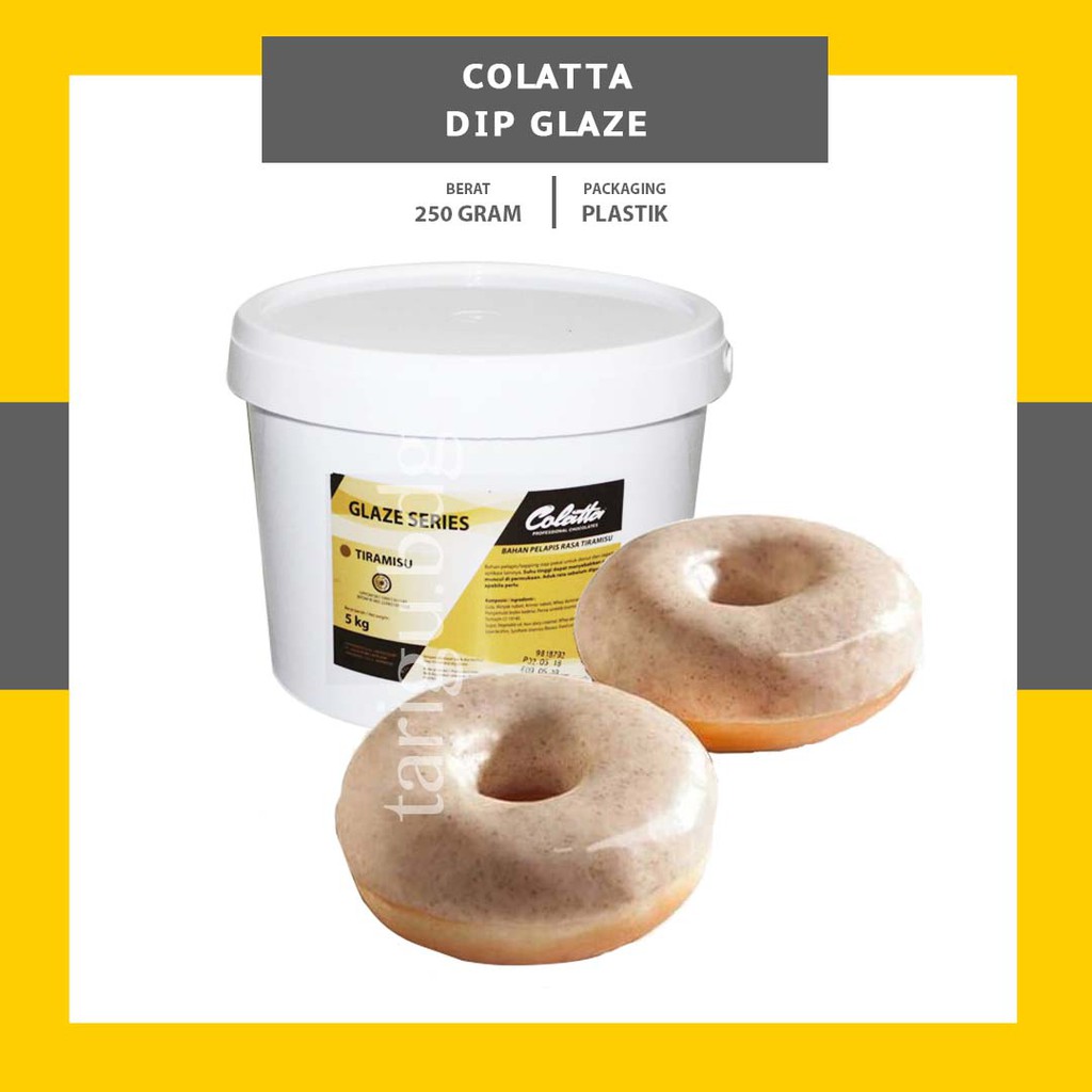 DIP GLAZE COLATTA 250GR TOPPING DONAT TOPING PISANG COKLAT NUGGET