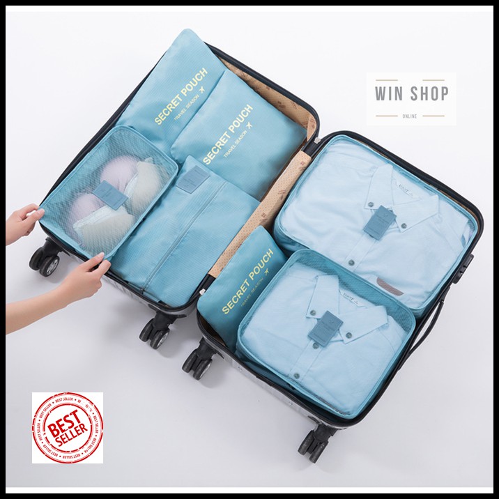 Jual TRAVEL BAG ORGANIZER 7 IN 1/ TAS SECRET POUCH ORGANIZER KOPER Shopee Indonesia