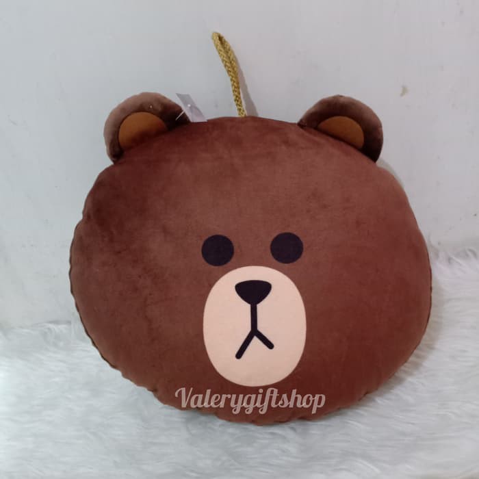 Jual Bantal Boneka Brown Line Beruang Teddy Bear Coklat Tsum-Tsum | Shopee Indonesia