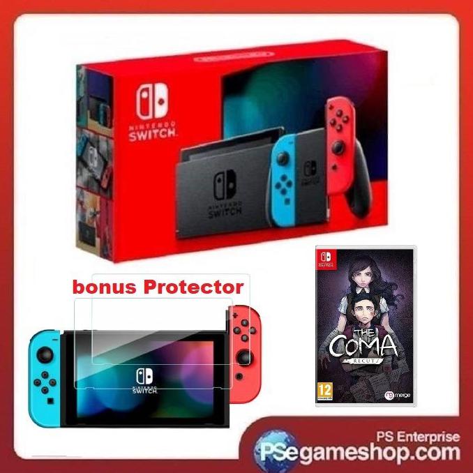 Jual Game Console Terbaru Nintendo Switch Console (Generation 2) (Neon Blue / Neon Red) + 1 Game - + The | Shopee Indonesia