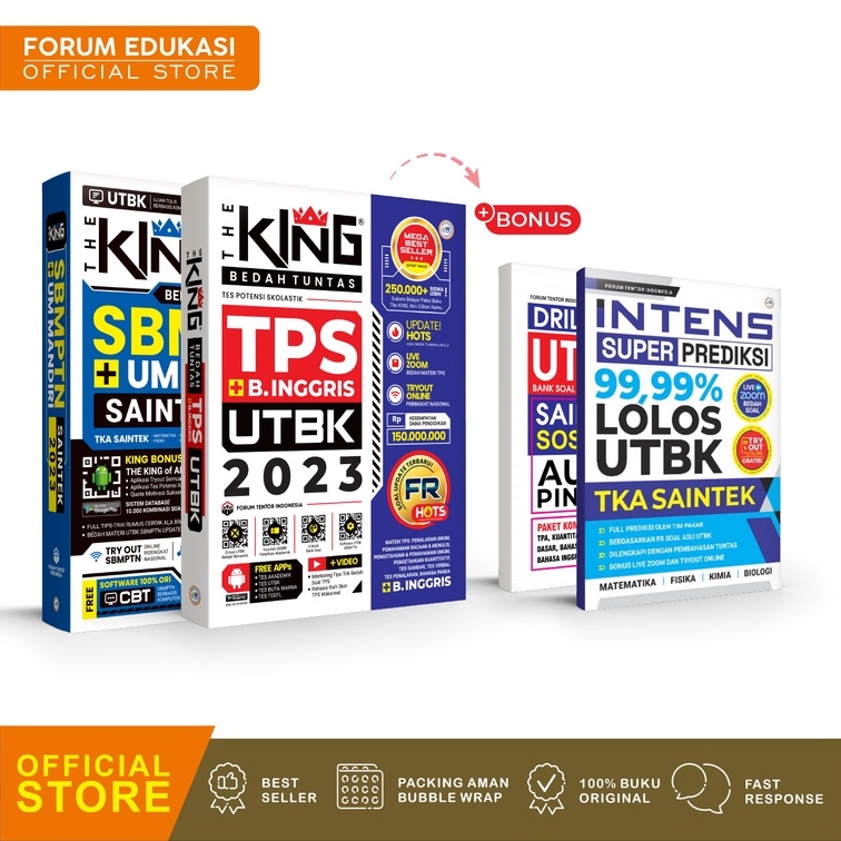 bonus case 2023 Jual Paket Hemat The King Saintek - Soshum 2023 + The King Tps 2023 Bonus Buku Intens Utbk Indonesia|Shopee Indonesia