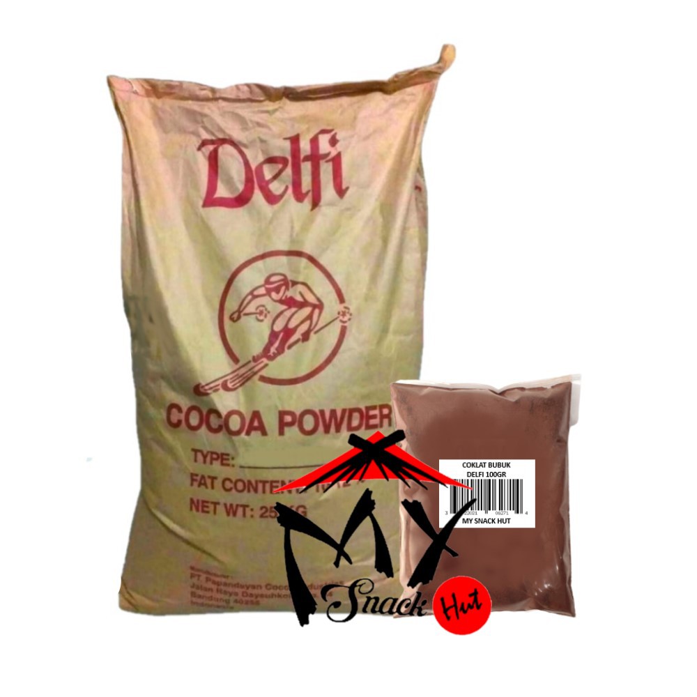 Jual Cokelat Bubuk Delfi 100Gr - Pure Cocoa Chocolate Powder - Serbuk Coklat Minuman Murni Halal Mui | Shopee Indonesia