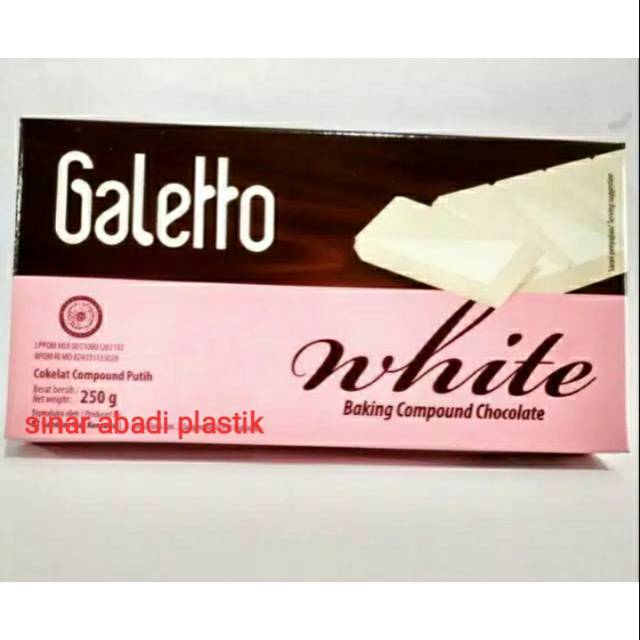 Jual Galetto White / Galetto Coklat Putih / Coklat Batang Putih 250Gr Indonesia|Shopee Indonesia