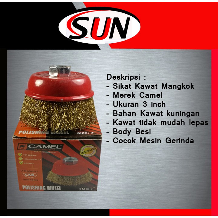 Sikat Kawat Mangkok Sikat Kawat Gerinda gerinda Cup Brush Shopee Indonesia