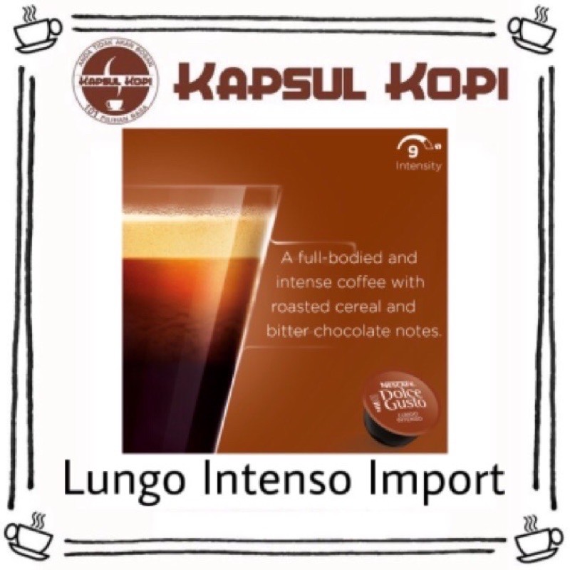Jual Ecer Lungo Intenso Kapsul Kopi Impor Nescafe Dolce Gusto Import Coffee Capsule | Shopee Indonesia