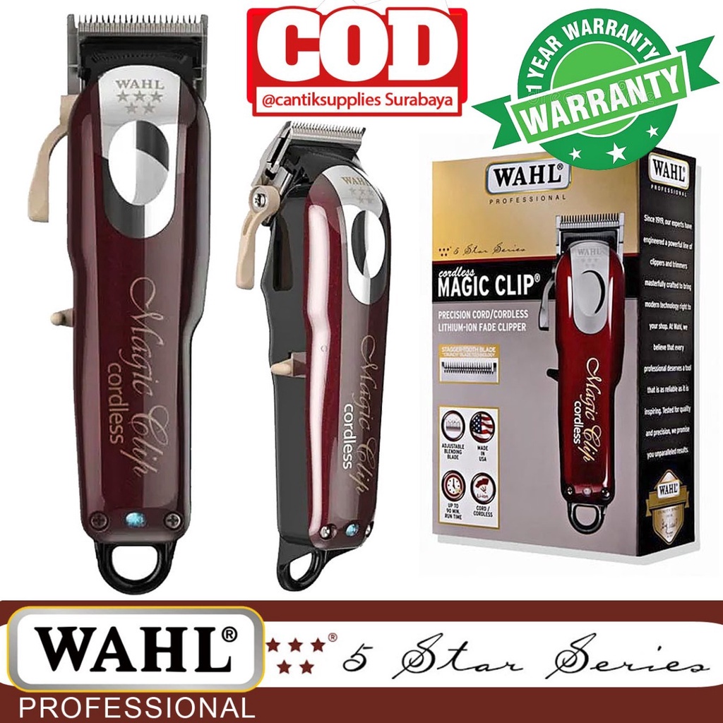 Jual Garansi - ✨Wahl 5 Star Series Magic Clip Cordless Clipper Original Impor Murah Indonesia|Shopee Indonesia