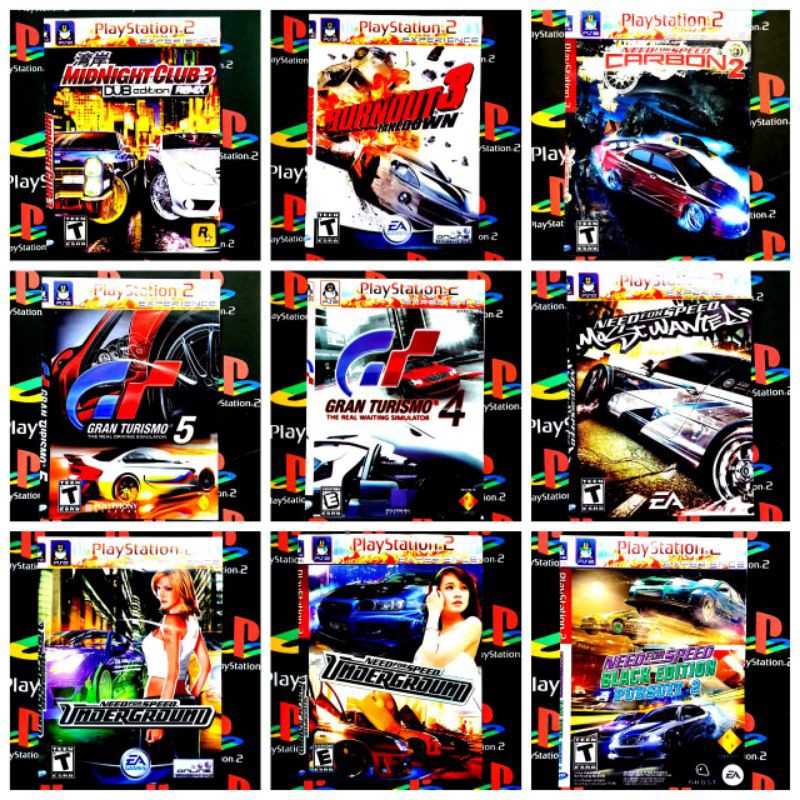 Jual Kaset Game Playstation 2 Balap Mobil / Ps 2 Gran Turismo/Most Wanted/Need For Speed/Bornout/Drag | Shopee Indonesia