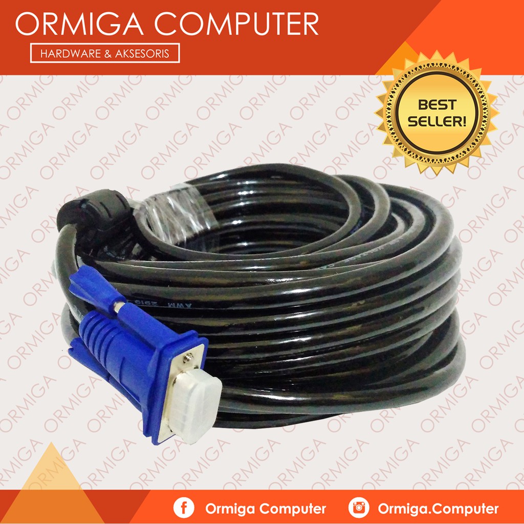 Jual KABEL VGA 15 METER MALE TO MALE Shopee Indonesia