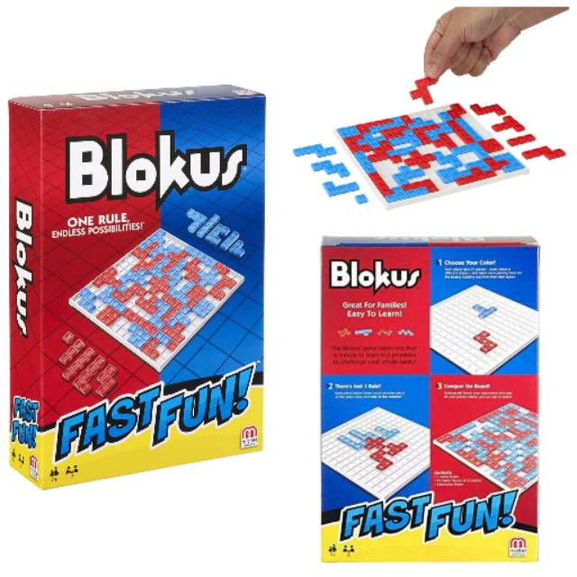 Jual Blokus Fast Fun Original Mattel Strategy Game / Board Games Blokus