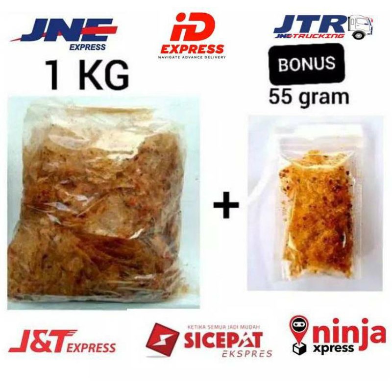 TERENAK! KERIPIK KACA / KERIPIK BELING 1 KG + BONUS KRIPCA 55 GRAM