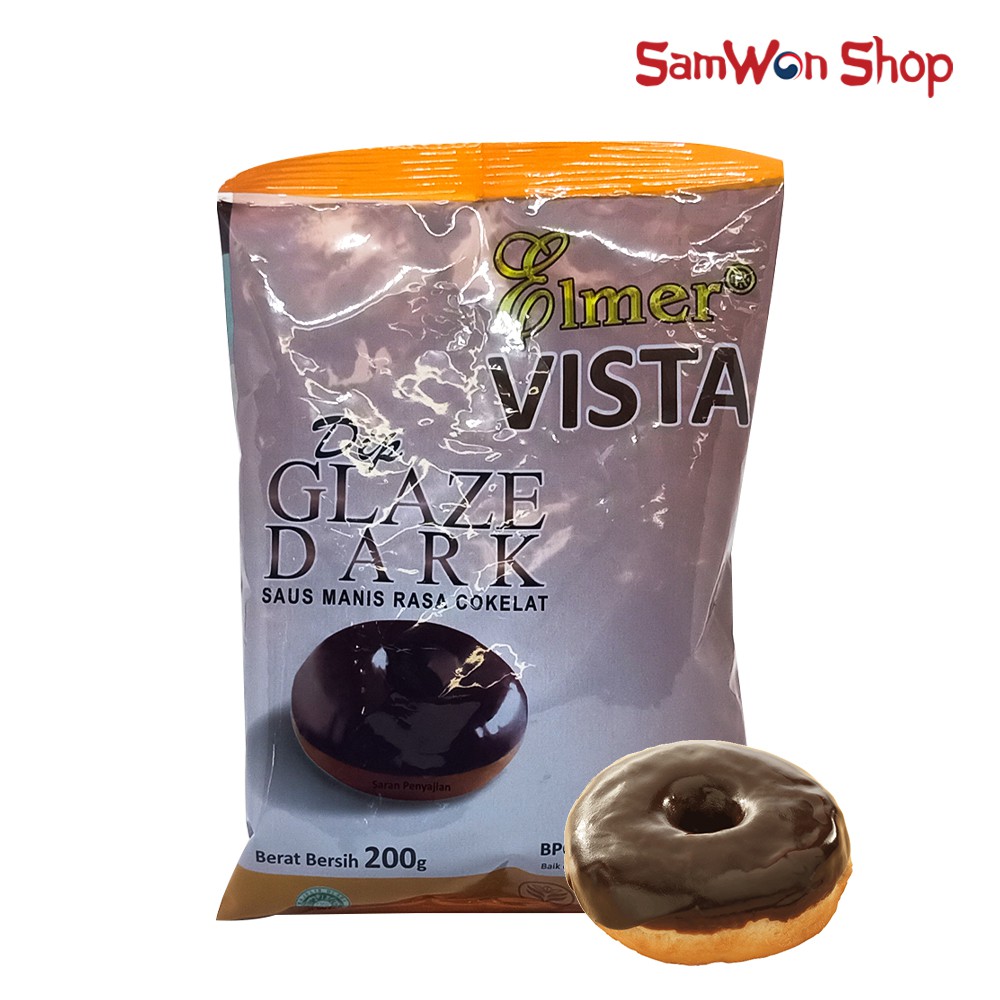 Jual Dip Glaze Elmer Rasa Cokelat Kemasan 200 Gram - Saus Cair Topping Celupan Donat | Shopee Indonesia