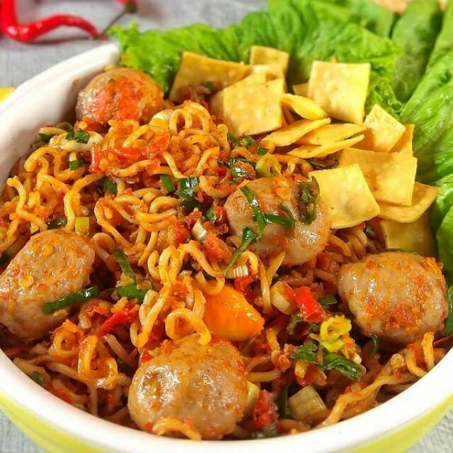 Jual Mie yamin bakso pedas Indonesia
