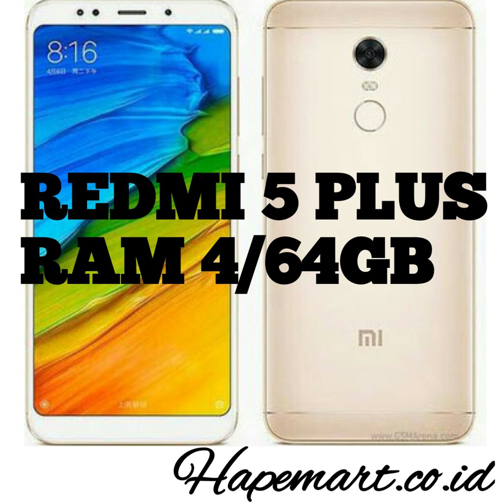 Xiaomi Redmi 5 PLUS RAM 4GB ROM 64 GB Garansi Resmi TAM 1 Tahun(04)