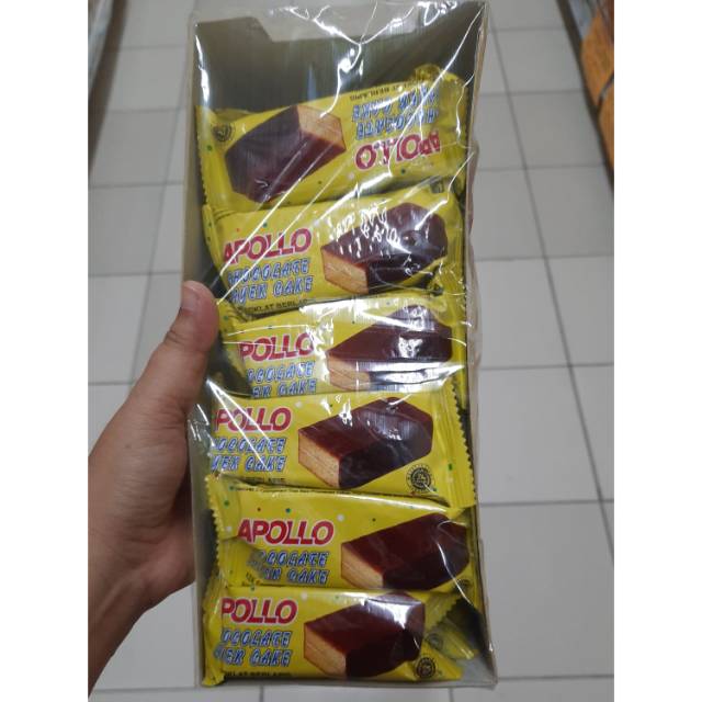 Jual Harga Ecer Snack Import Apollo Chocolate Layer Cake Coklat Berlapis | Shopee Indonesia