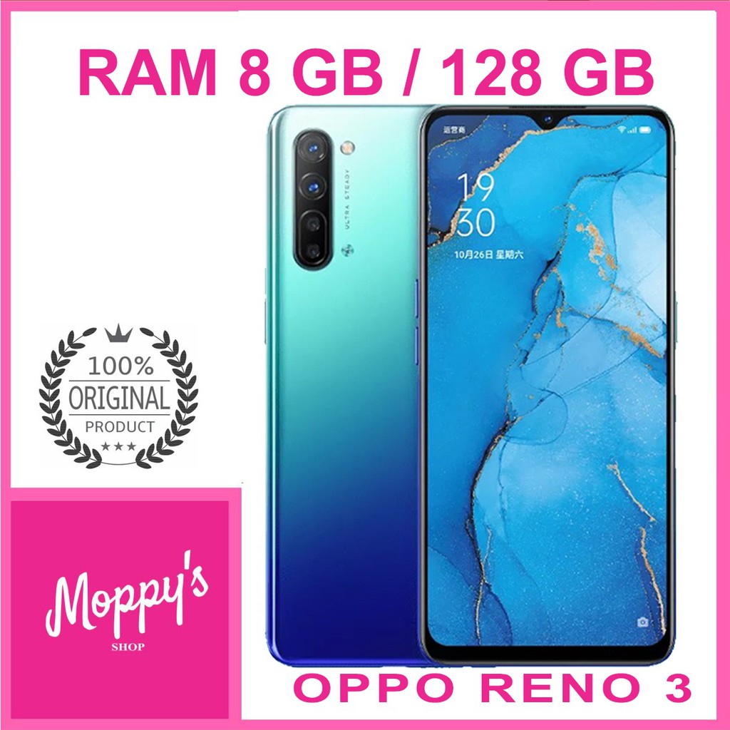 OPPO RENO 3 RAM 8GB ROM 128GB GARANSI RESMI OPPO INDONESIA PRE ORDER |  Shopee Indonesia