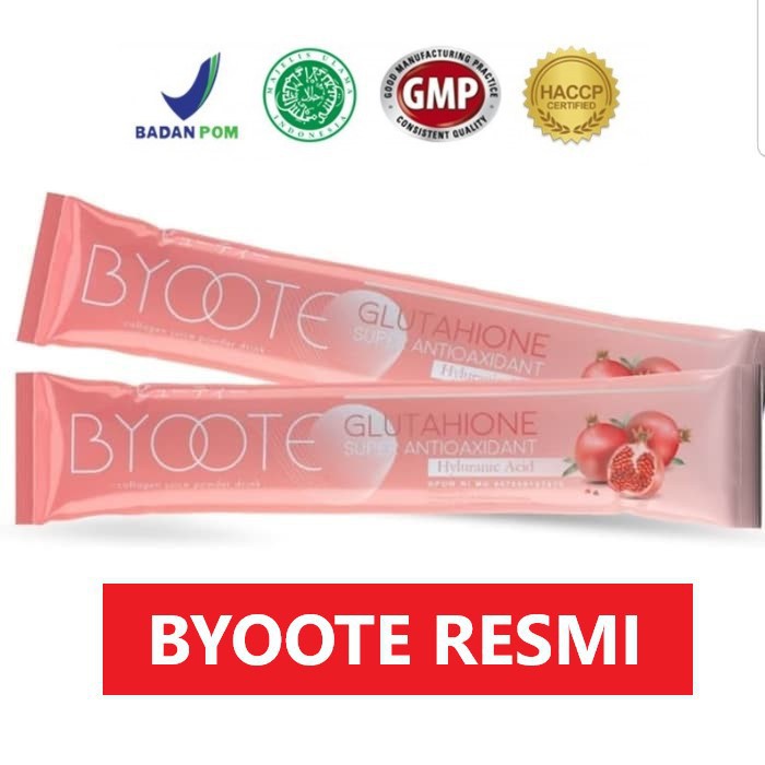 BYOOTE COLLAGEN DRINK ECER SACHET Minuman Kecantikan Kolagen Glutahione