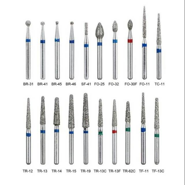 Jual bor diamond / diamond burs / dental bur / bor gigi / preparasi