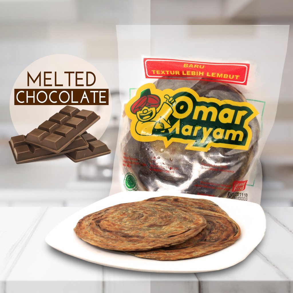 Omar Maryam Melted Chocolate Roti Canai Frozen Rasa Coklat
