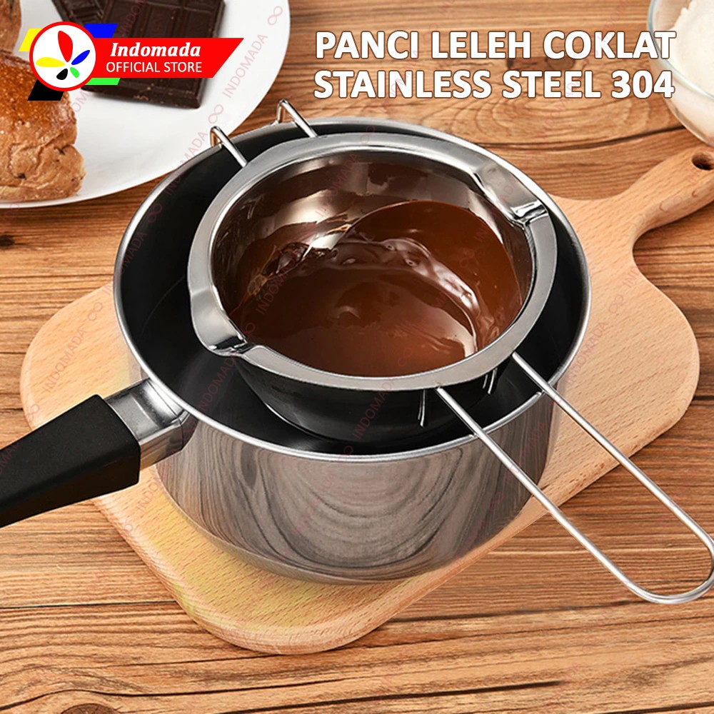Jual Indomada Chocolate Melting Bowl Pot Stainless Steel 304 Panci Peleleh Coklat Besar 600 ml