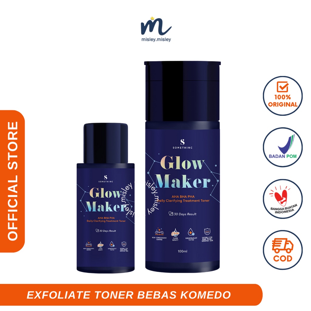 Jual MISLEY Somethinc Glow Maker Aha Bha Pha Clarifying Treatment Toner Original / Somethinc