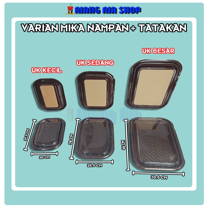Jual Plastik Mika Hantaran Nampan + Dus Tatakan Coklat @5 Pcs Semua Ukuran | Shopee Indonesia