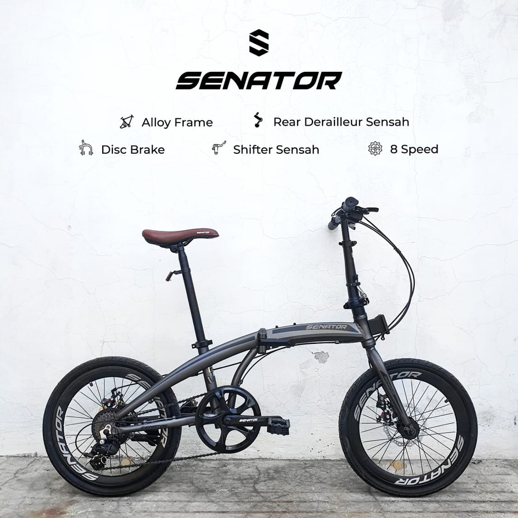 Sepeda Lipat Alloy Senator Shopee Indonesia