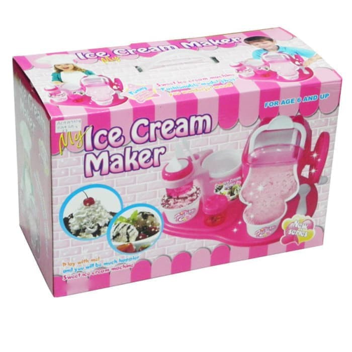 Jual Mainan Anak My Ice Cream Maker Pink Alat Mesin Pembuat Ice Cream | Shopee Indonesia