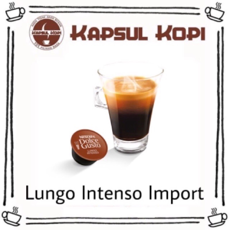 Jual Ecer Lungo Intenso Kapsul Kopi Impor Nescafe Dolce Gusto Import Coffee Capsule | Shopee Indonesia