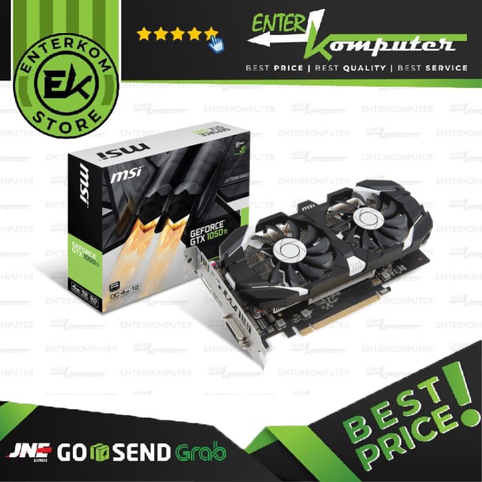 Jual Vga Msi Geforce Gtx 1050 Ti 4Gb Ddr5 - 4Gt Oc | Shopee Indonesia