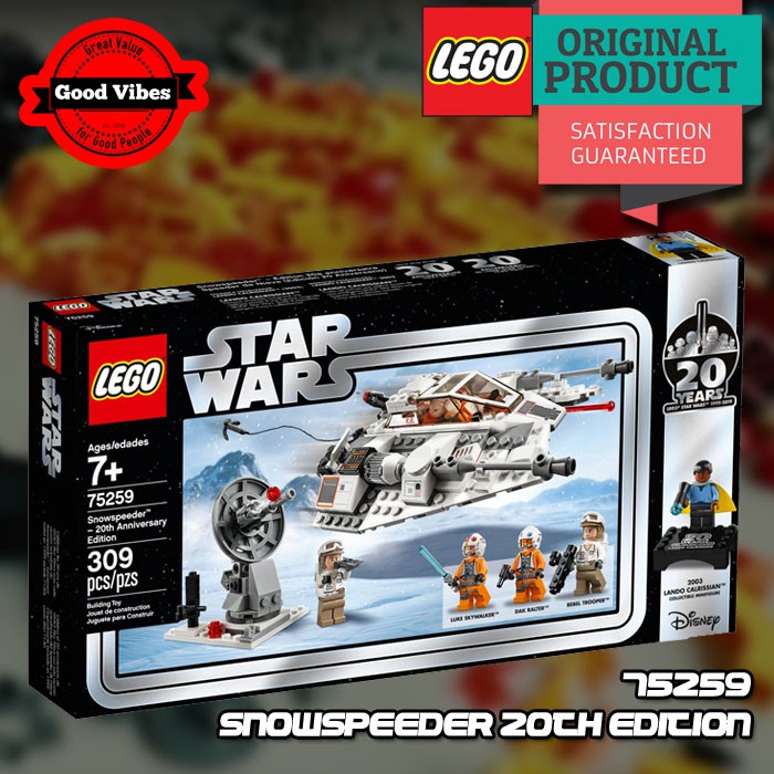 Jual Lego Original Star Wars 75259 Snowspeeder 20Th Edition - Mainan Anak Film Lego Sw Lego Kolektor Lego | Shopee Indonesia
