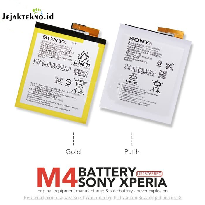 Baterai Battery Sony Xperia M4 M4 Aqua E2303 Original 100 Shopee Indonesia