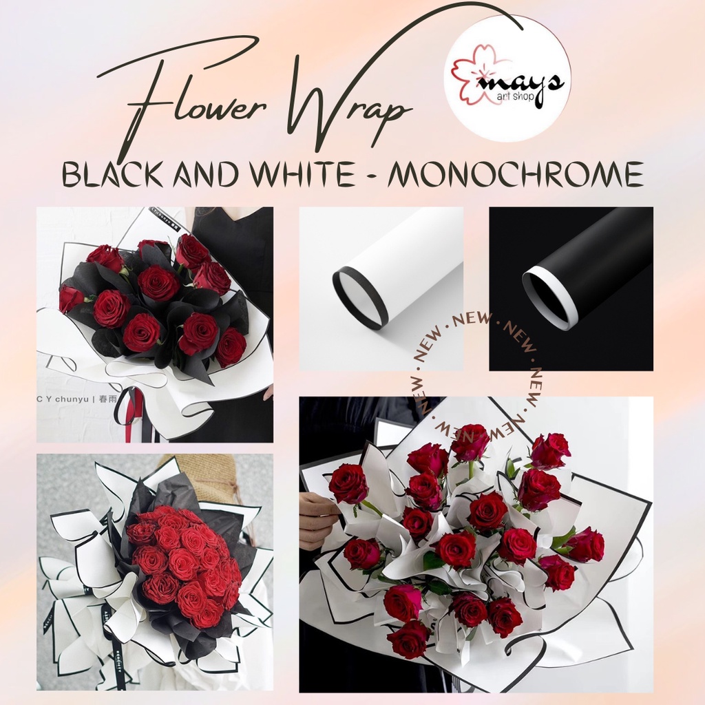 Jual [5 Lembar] Kertas Flower Wrapping Flower Wrap Paper Cellophane