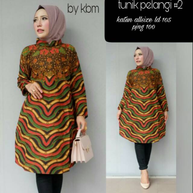 Jual DRESS BATIK HIJAB REMAJA / DRESS BATIK IBU HAMIL / DRESS UNTUK