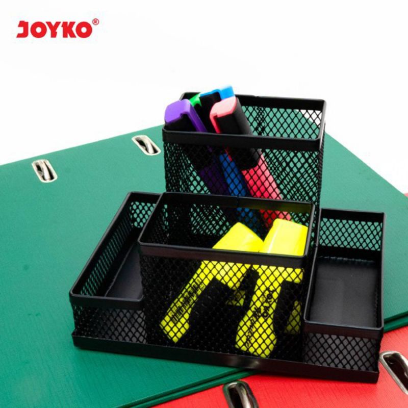 Jual Desk set/pen holder/tempat pensil jala besi DS19 Joyko ( 1pcs