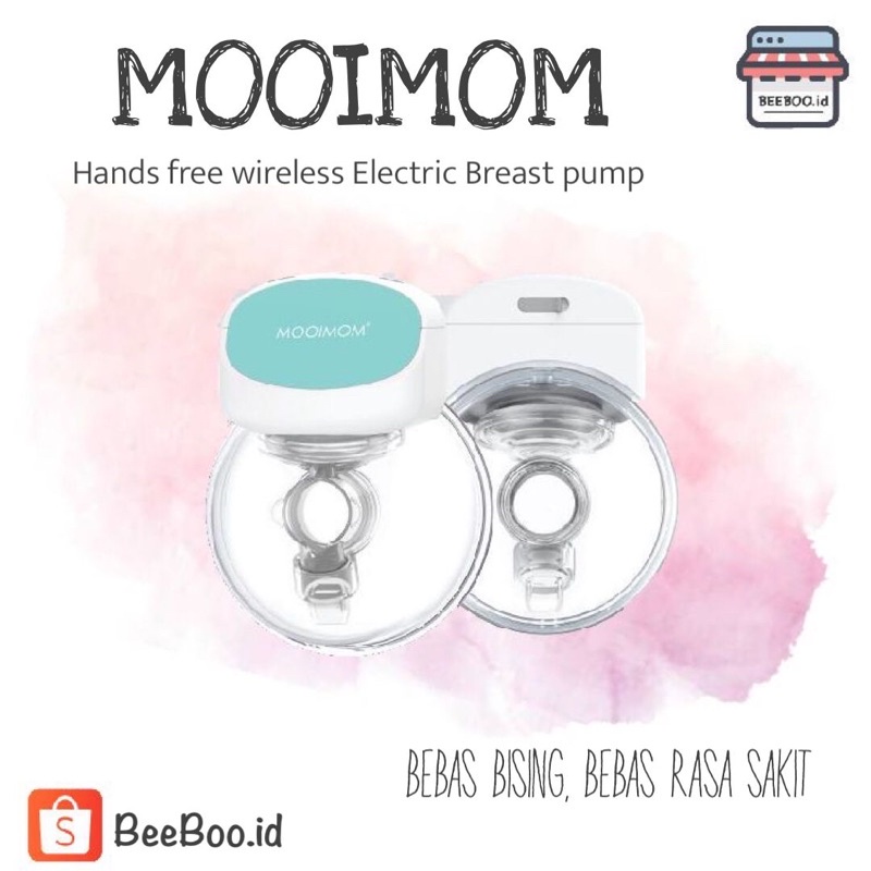 Jual [SEWA] MOOIMOM Hands Free Wireless Electric Breast Pump Pompa