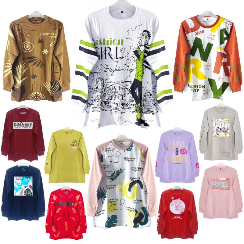 [TERMURAH] KAOS WANITA MOTIF ZOLAQU HIJAB STYLE TANGAN PANJANG ORIGINAL