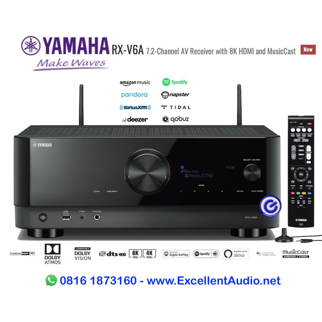 Jual Yamaha RXV6A RXV 6A RXV6 A Dolby atmos streamer home theatre