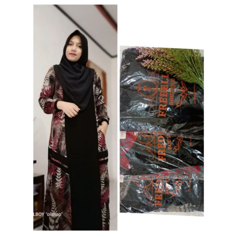 gamis Rayon viscos impor mix jetblack Shopee Indonesia
