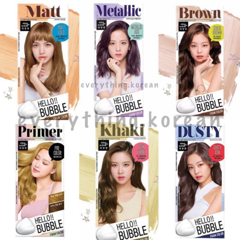 Mise En Scene Hello Bubble X Blackpink Hair Dye Foam Hair color
