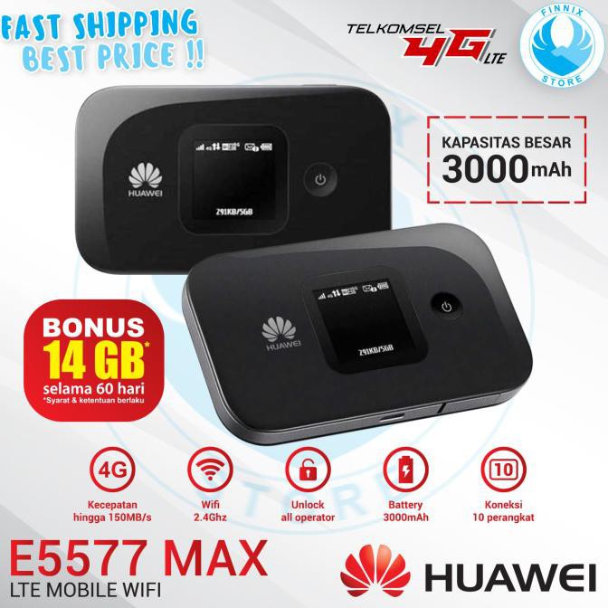 ( BISA COD ) Modem Mifi Huawei E5577 MAX 4G LTE Free