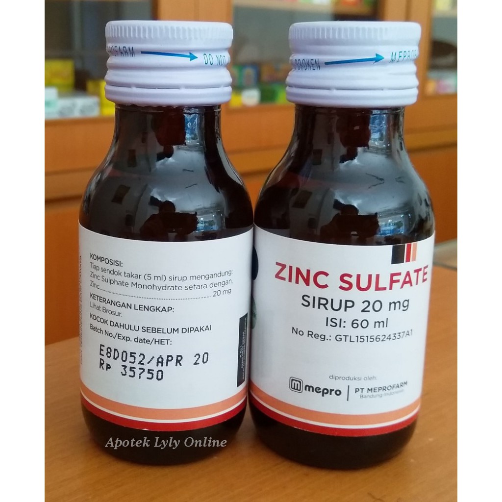 Jual Zinc Zink Syrup 60 ml Shopee Indonesia