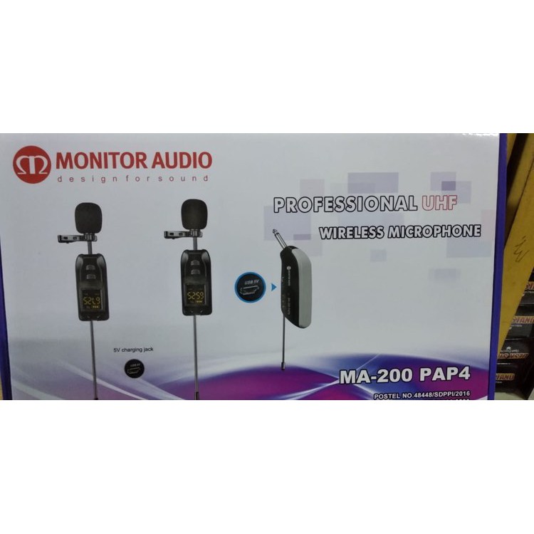 Wireless Microphone Headset Monitor Audio MA-200 PAP4 / MA 200 PAP 4 / MA200  PAP 4 | Shopee Indonesia