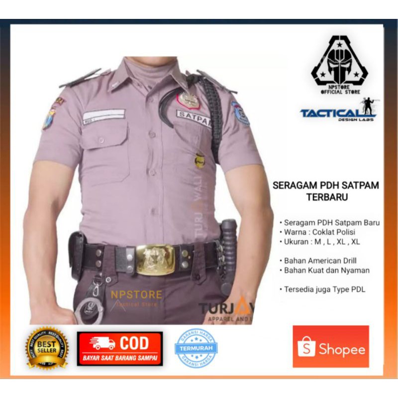 Jual Seragam Pdh Satpam Security Coklat Terbaru 2022 | Shopee Indonesia