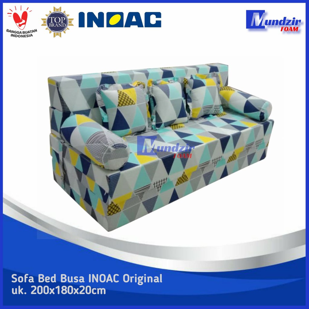 SOFA BED busa INOAC sofabed kasur lipat busa inoac ukuran 200x180x20cm