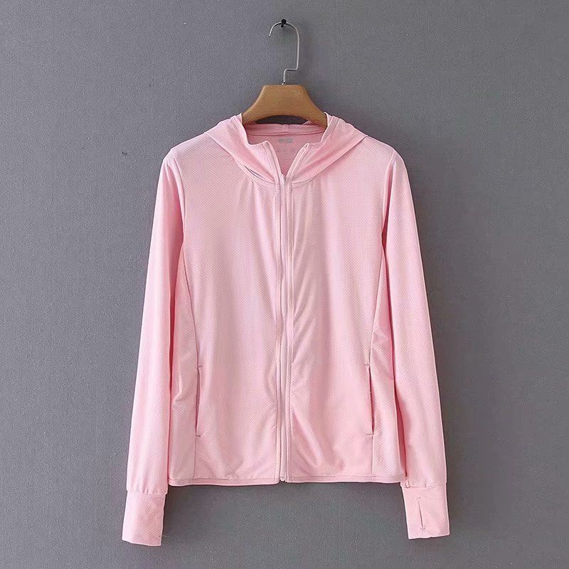 Jual A076051 BAJU JAKET OLAHRAGA CEWEK UNIQLO AIRISM SPORTY CASUAL BAHAN ADEM HALUS IMPORT