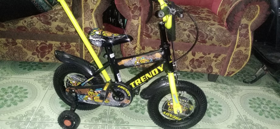 Sepeda anak bmx morison 12 dorongan stir sepeda anak roda empat cowok