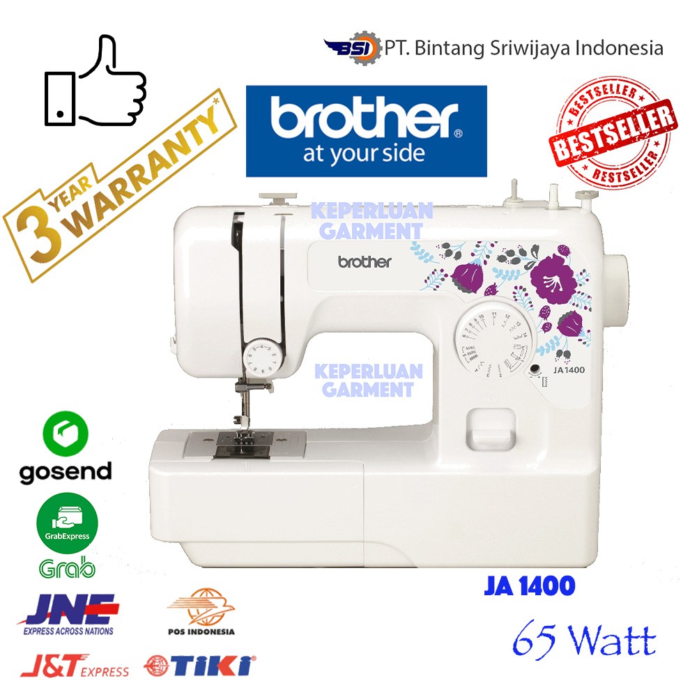 Mesin Jahit Portable Brother JA 1400 Brother JA 1400 Sewing Machine