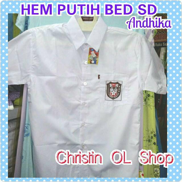 Jual SERAGAM SEKOLAH HEM PUTIH PENDEK BED SD/SMP/SMA Indonesia|Shopee  Indonesia