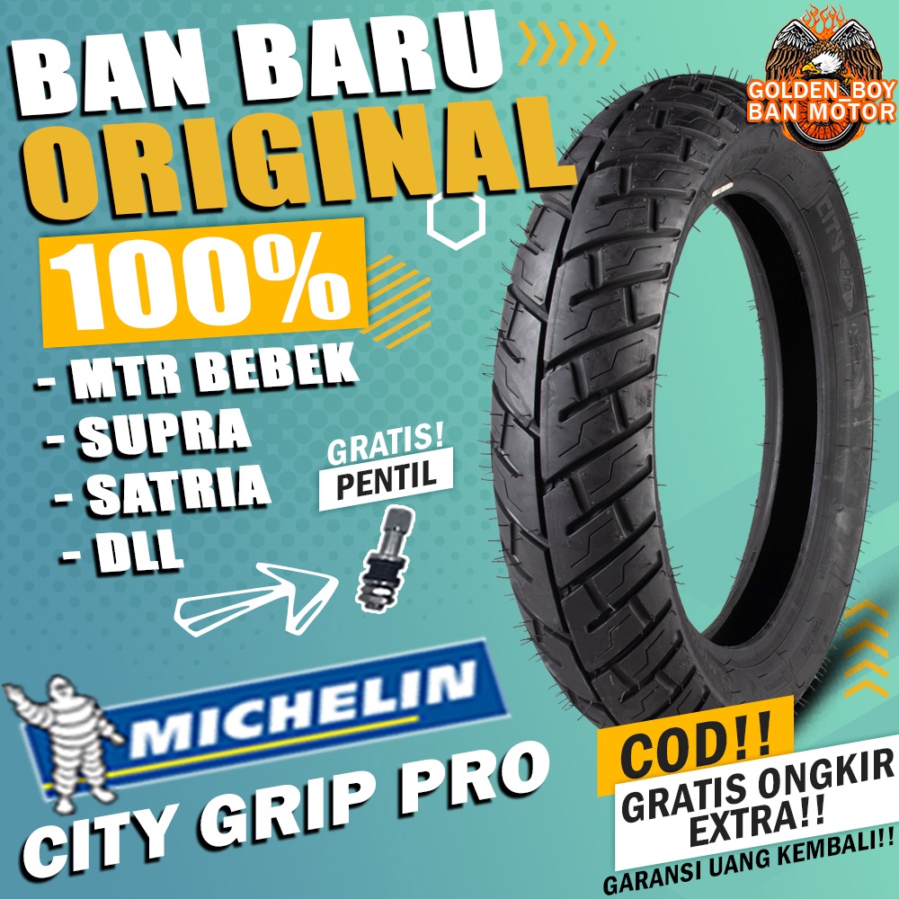 Jual ban motor tubles michelin city grip pro ring 17 tubles sepasang