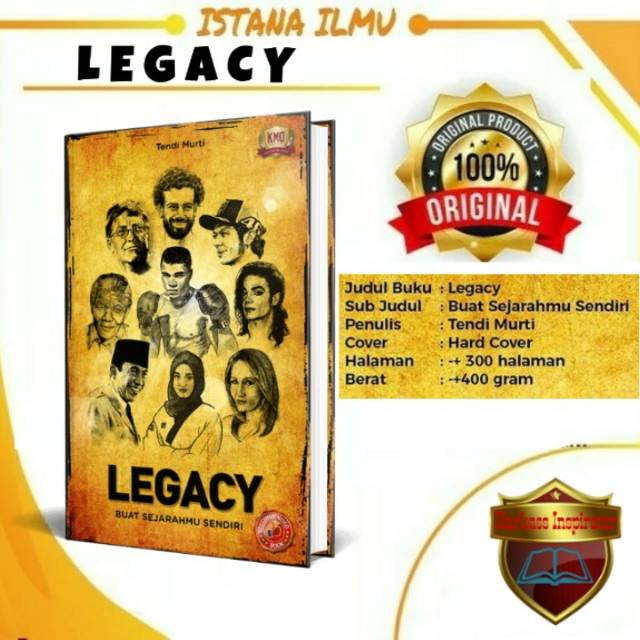 Buku LEGACY panduan cara mencari dan menciptakan jati diri